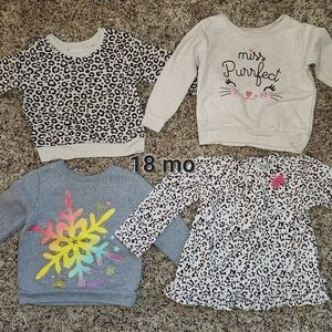18mo girls Sweatshirts/  fleece
